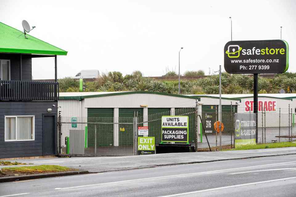 Safe Store Papatoetoe in Auckland, New Zealand where the human remains came from