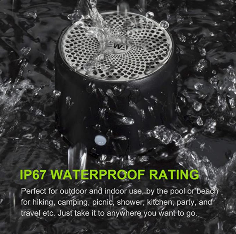 The EWA A106 has a waterproof rating of IP67, meaning it is protected against water immersion between 15cm and 1 metre.