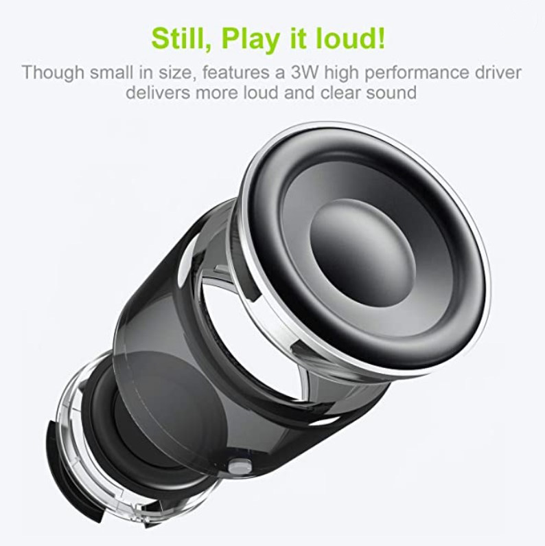 The speaker has a high-performance driver and passive subwoofer ensuring quality as well as volume