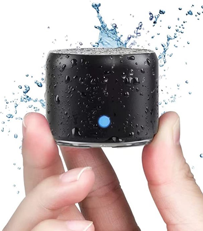 The bluetooth speaker is deceptively small but very loud