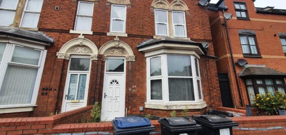 The Birmingham property is listed for just £425 per month