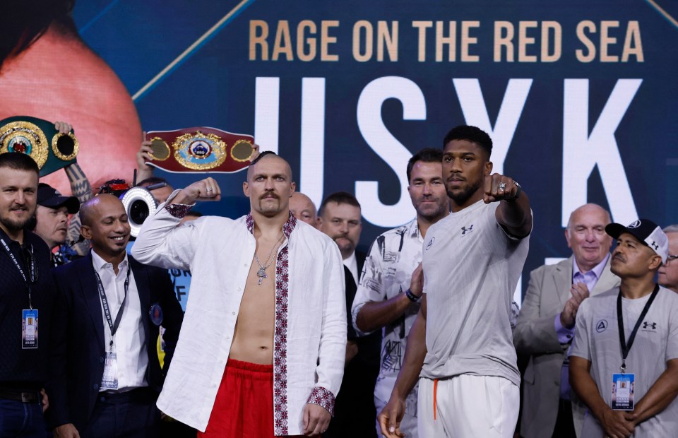 Oleksander Usyk and Anthony Joshua ahead face off for the final time