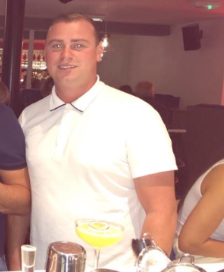 Rico Burton, 31, was reportedly ‘stabbed in the neck’ outside a bar in Altrincham