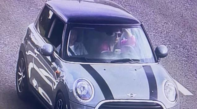 Vlad's spies have shared a grab of Natalia supposedly fleeing Russia in a Mini Cooper