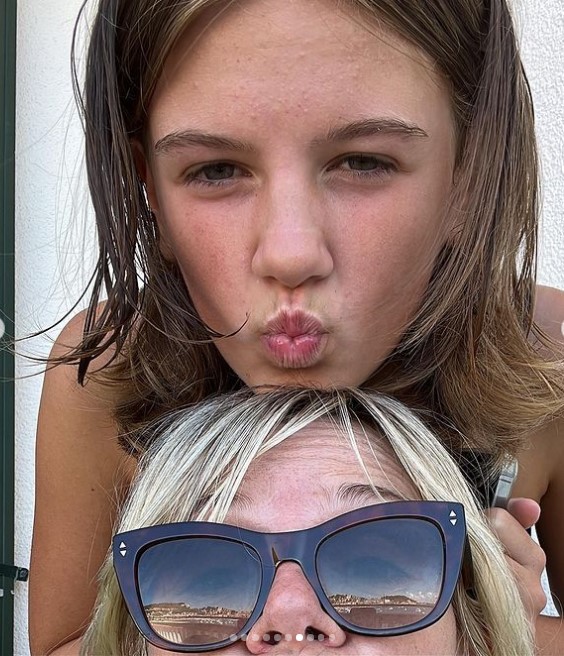 Zoe shared snaps from her holiday with daughter Nelly, 12