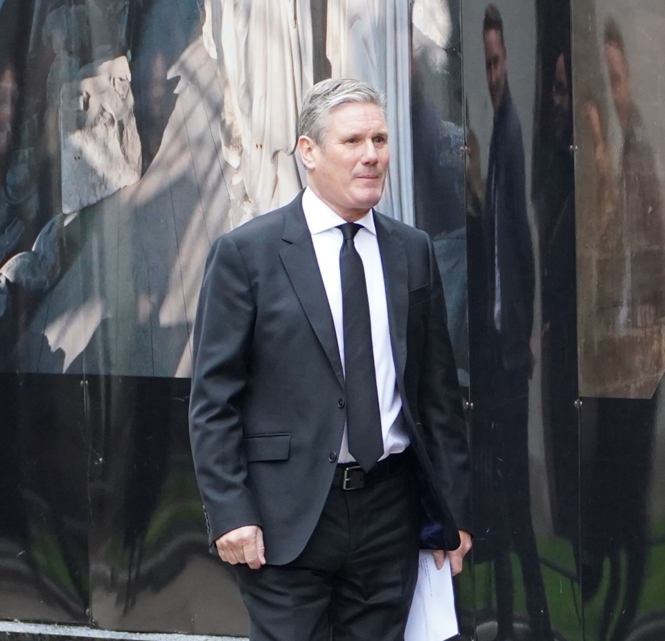 Labour leader Sir Keir Starmer was among the first to arrive this morning