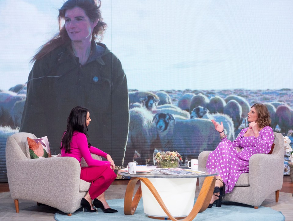 The Yorkshire Shepherdess spoke to presenter Christine Lampard