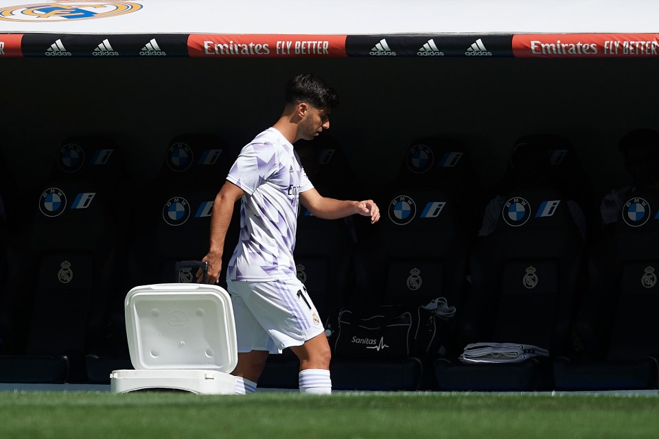 Marco Asensio threw a strop after not being subbed on against his former club