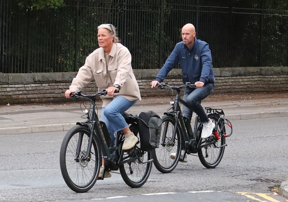 Erik ten Hag spent the day off with his wife rather than in London