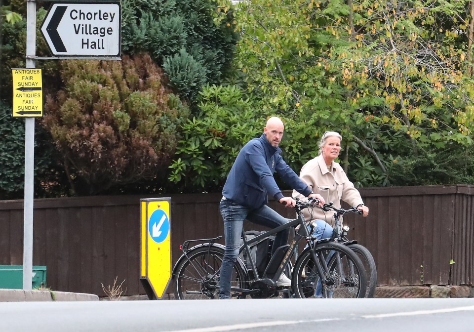 The pair were riding though Cheshire