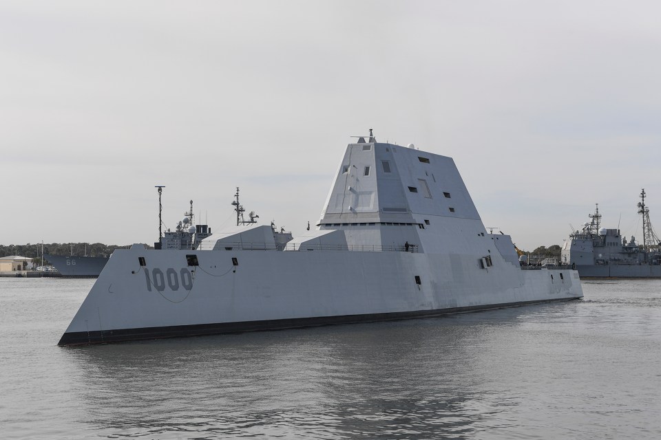 The $4.4bn guided-missile destroyer USS Zumwalt recorded a close encounter with unknown flying craft in April 2019