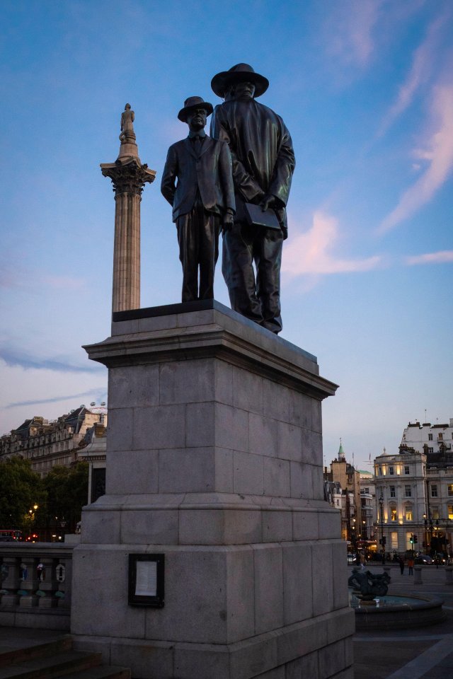 The fourth plinth in Trafalgar Square