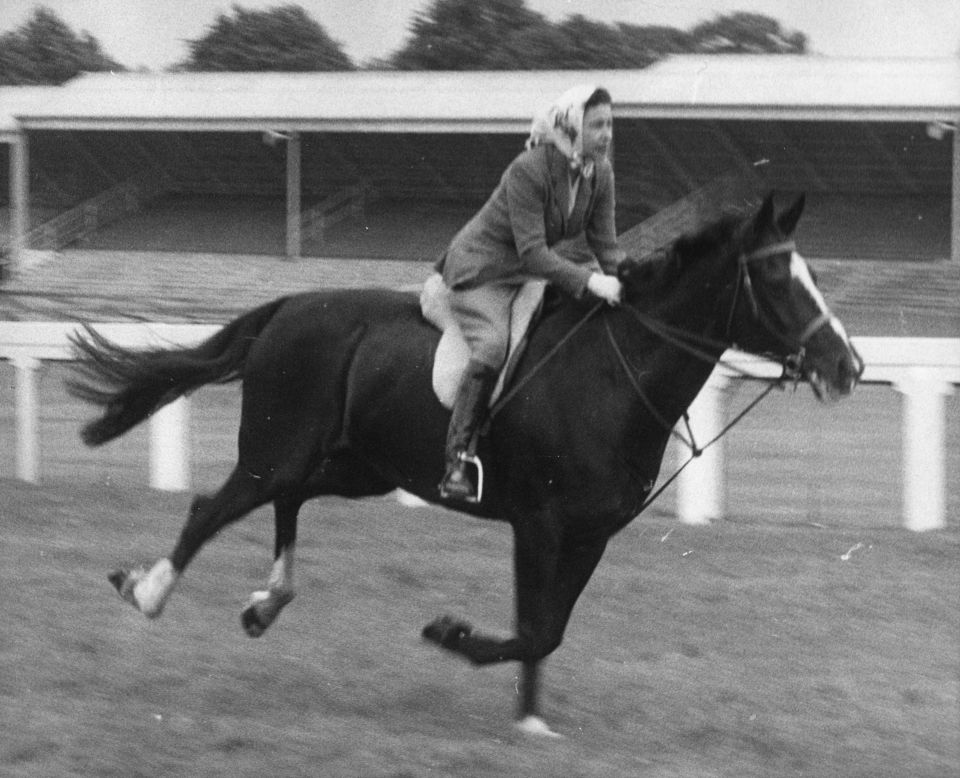 The Queen was also fond of riding horses