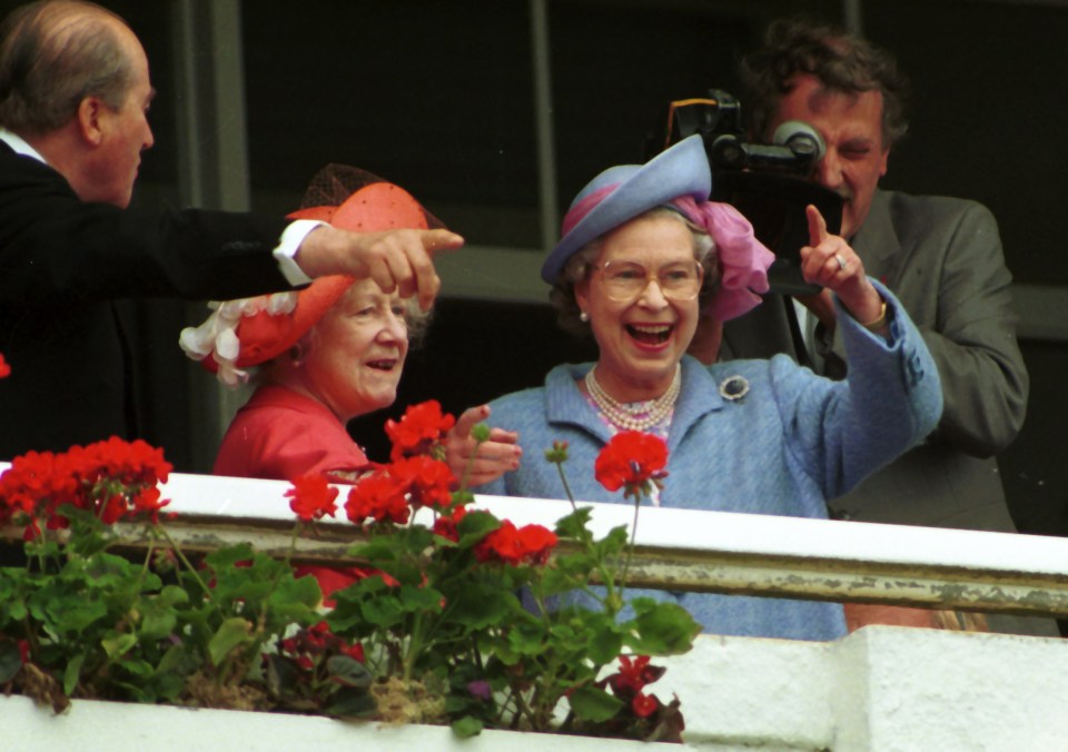 The Queen was often spotted at the races as she enjoyed watching horse racing