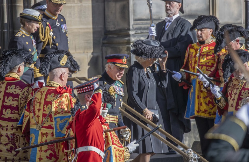 For all his new status, his uniform and the finery of the Royal siblings alongside him, Charles was just a son in grief as he walked behind the Queen's coffin