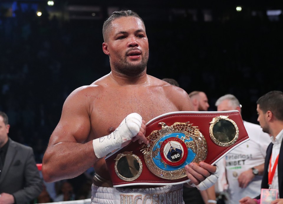 Joyce is the mandatory challenger for the WBO heavyweight title