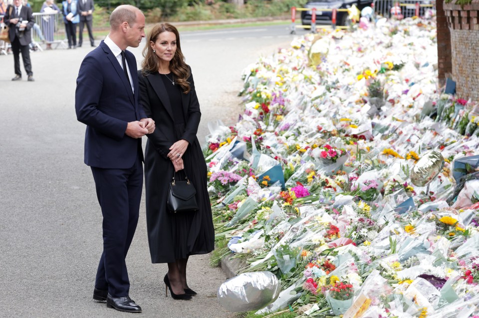 The prince and princess at Sandringham following the Queen’s death