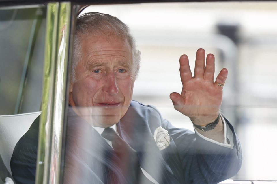 King Charles waved to more doting fans when he returned to Buckingham Palace