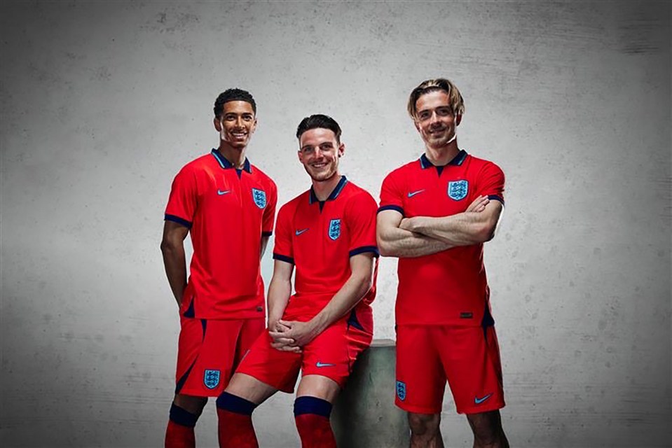 England's away shirt is being worn in their Nations League tie against Germany