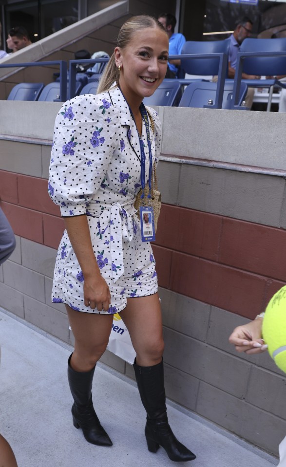 Caroline Ruud was spotted at the Arthur Ashe Stadium cheering on her brother through the tournament