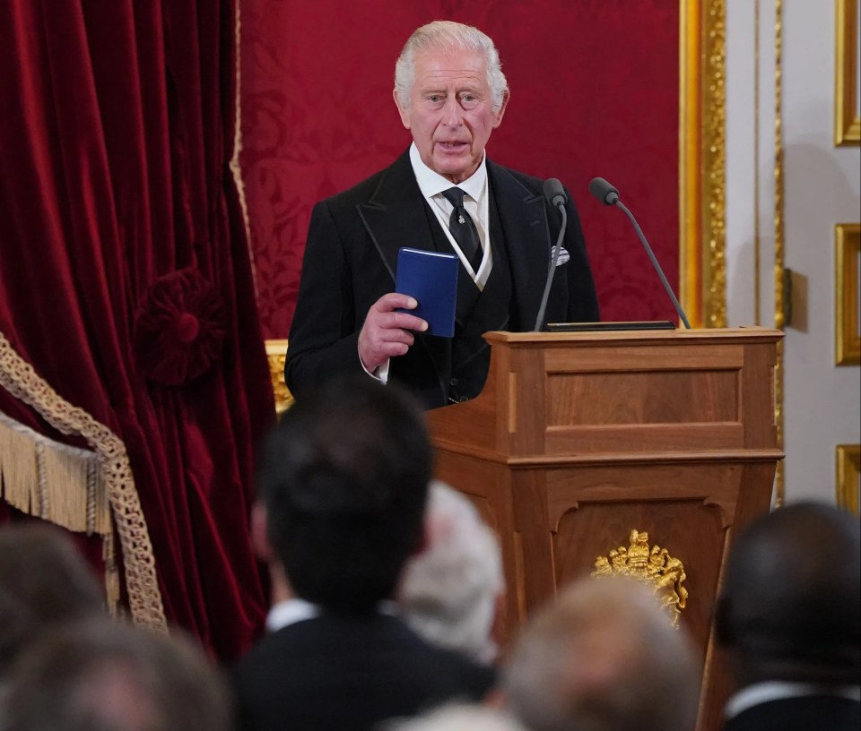 Charles vowed to follow the Queen’s ‘inspiring example’