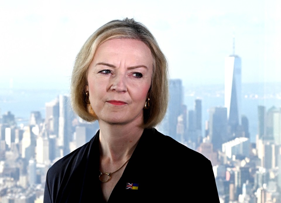 Liz Truss, pictured in New York, said Russia should pay reparations to Ukraine