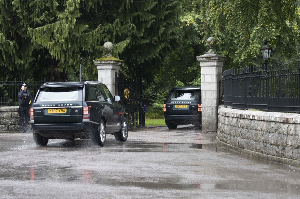 Family members arrived at Balmoral throughout the day to see the Queen before her death