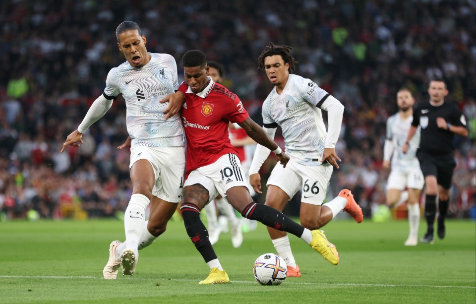 Virgil van Dijk and Trent Alexander-Arnold could try and help rather than stop Marcus Rashford scoring