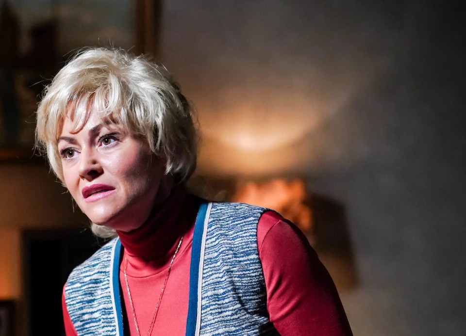 The EastEnders scenes will transport viewers back to 1979, pictured: Peggy Mitchell (Jaime Winstone)