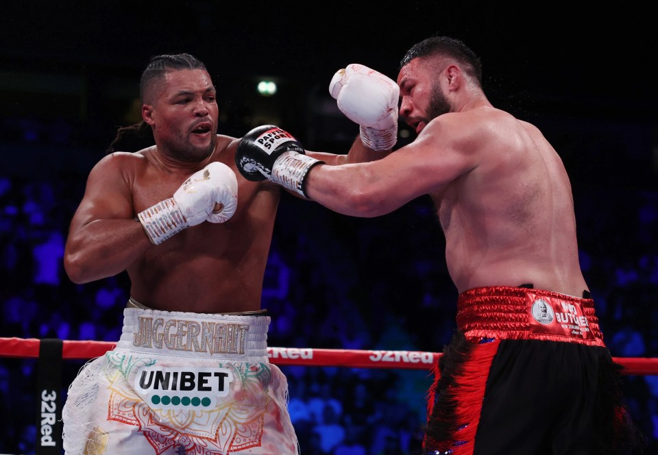 Joe Joyce knocked Joseph Parker out with a left hook