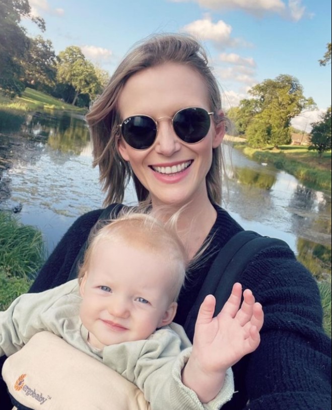 The TV presenter has a two-year-old daughter Mabel