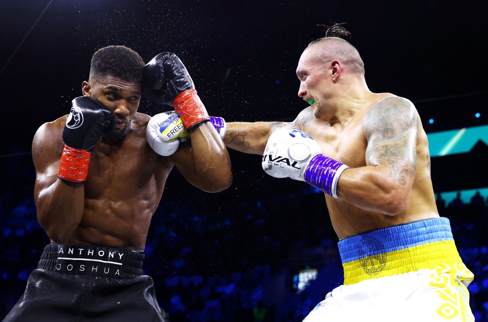 Anthony Joshua was beaten by Oleksandr Usyk for a second time