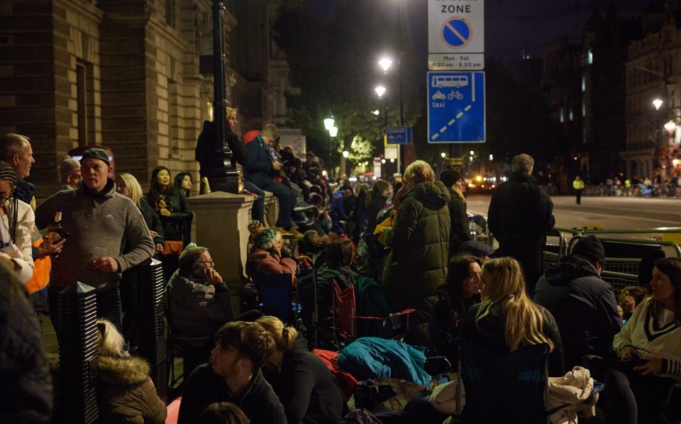 Her Majesty's loyal and loving public braved the cold throughout the night to pay their respects