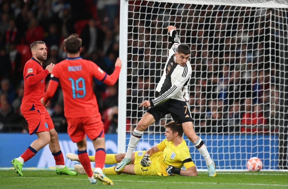 Nick Pope’s late error then allowed Kai Havertz to equalise