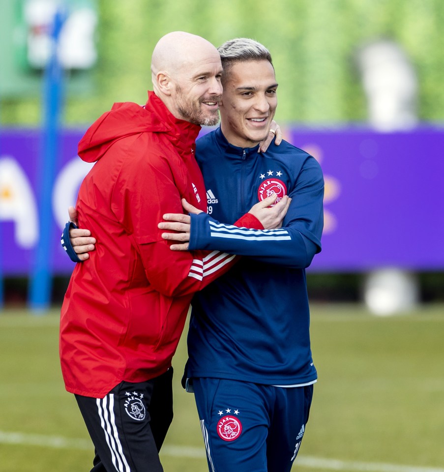 Ten Hag helped Antony develop at Ajax