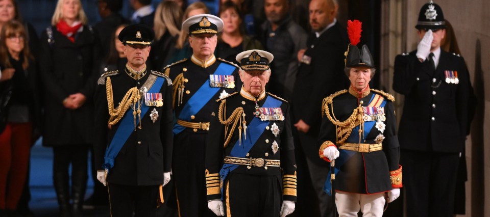 Savannah watched her grandmother Princess Anne join siblings King Charles, Prince Edward and Prince Andrew to stand vigil to Queen Elizabeth II