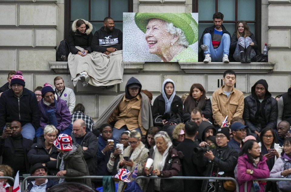 All public viewing areas were filled hours before the funeral