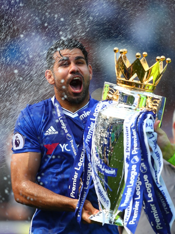 Costa won the Premier League twice with Chelsea