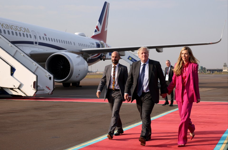 In July Boris Johnson was accused of using Government planes as his 'personal taxi service' after he sent the A321 to take him and his family home from a seaside trip in Cornwall