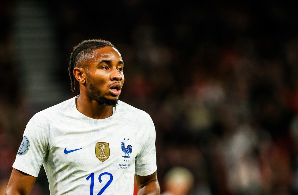 Christopher Nkunku in action for France