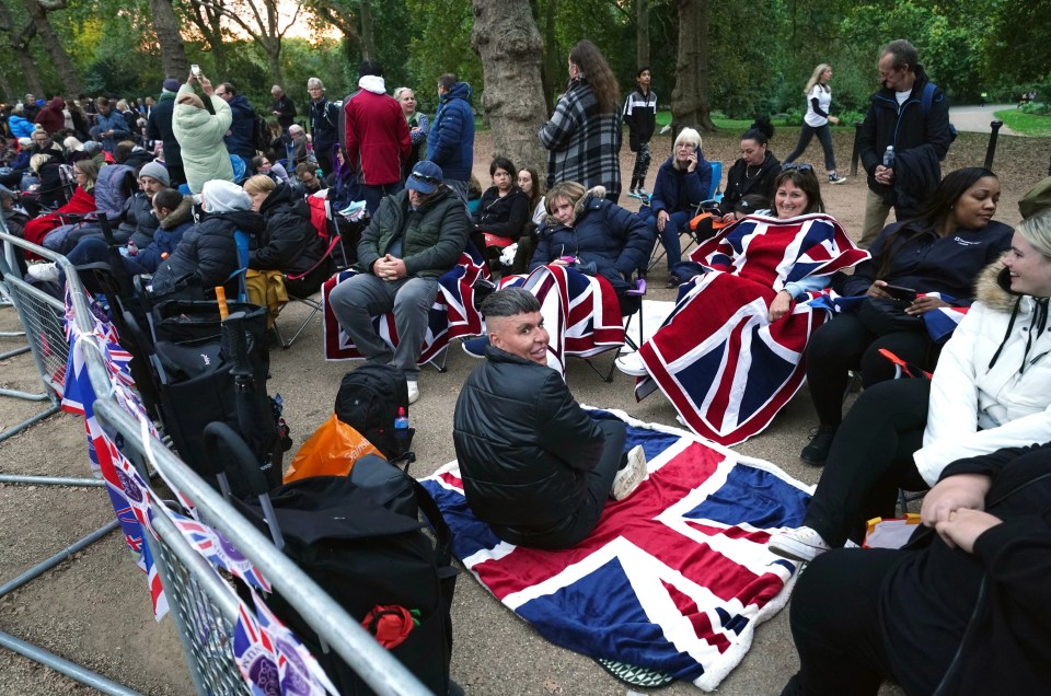 Union Jack flags can be seen everywhere