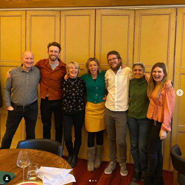 Bake Off stars from left, Richard Burr, Iain Watters, Nancy Birthwhistle (winner), Kate Henry, Chetna Makan and Martha Collisin pictured in 2021