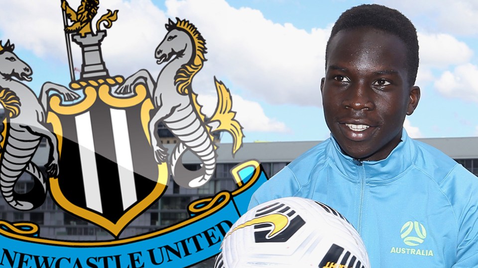 Garang Kuol is set to join Newcastle