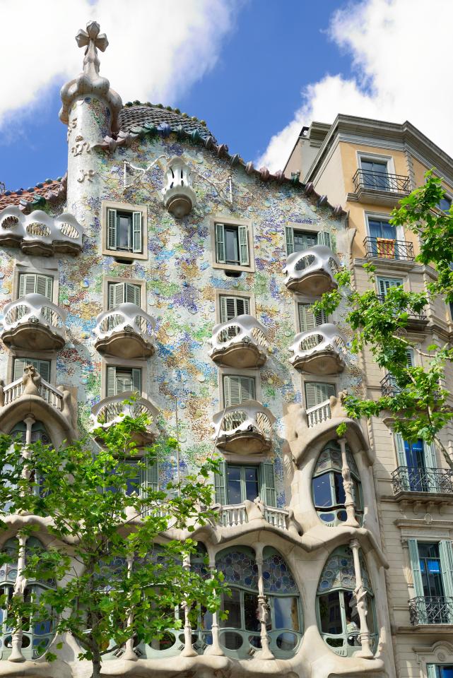 Make sure to stop by Casa Batllo, from architect Antoni Gaudi