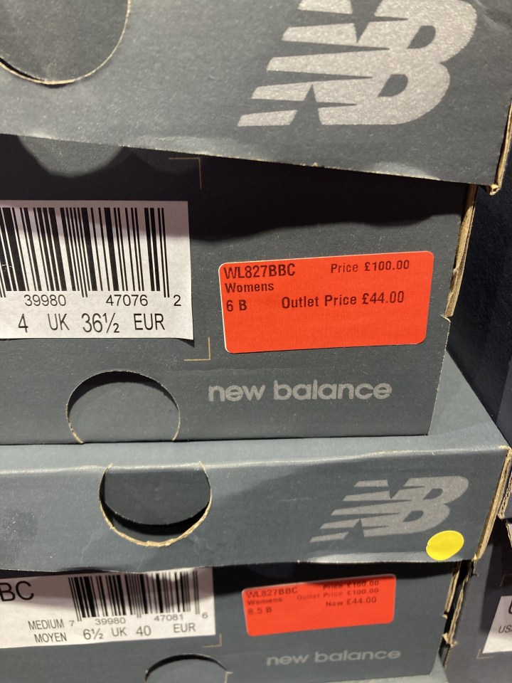 Even New Balance trainers had huge discounts