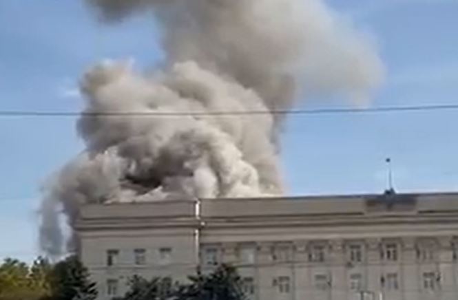 Russian-backed separatists said Ukrainian forces bombarded government buildings