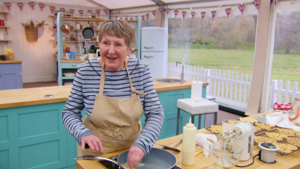 Val sung and spoke to every one of her many bakes in the tent