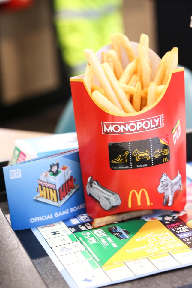 McDonald’s is relaunching its famous Monopoly game