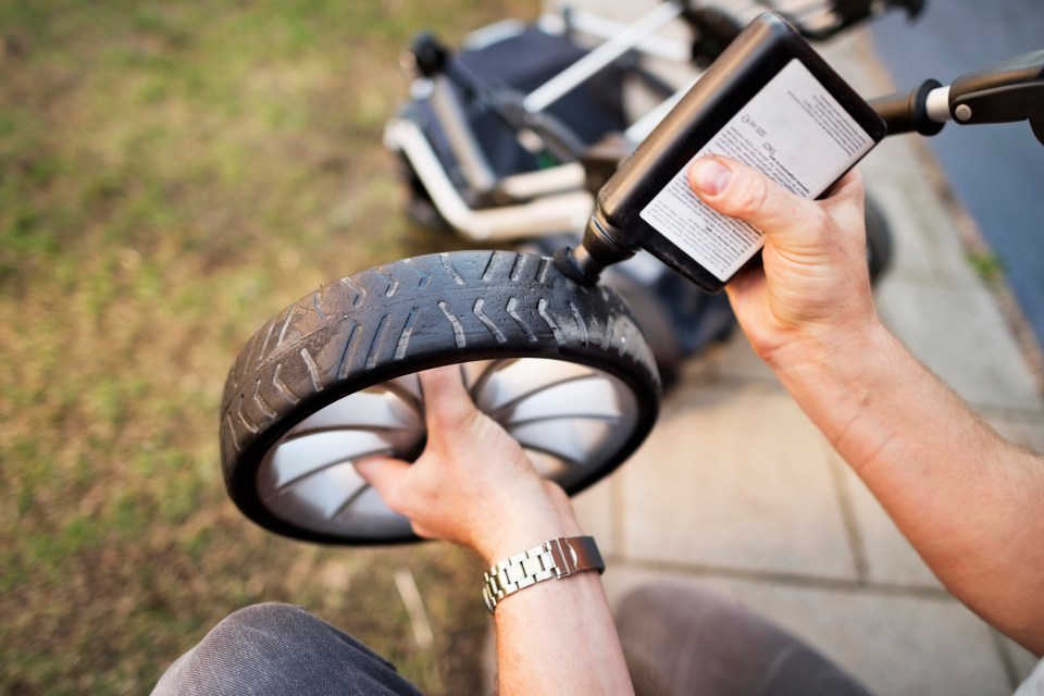 It's important to regularly check the tyres and the brakes to ensure the pram is as safe as possible