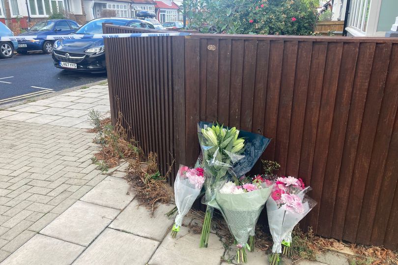 Flowers and tributes piled up at the scene in Kirkstall Gardens. Streatham Hill, South London, where Mr Kaba was shot dead by police